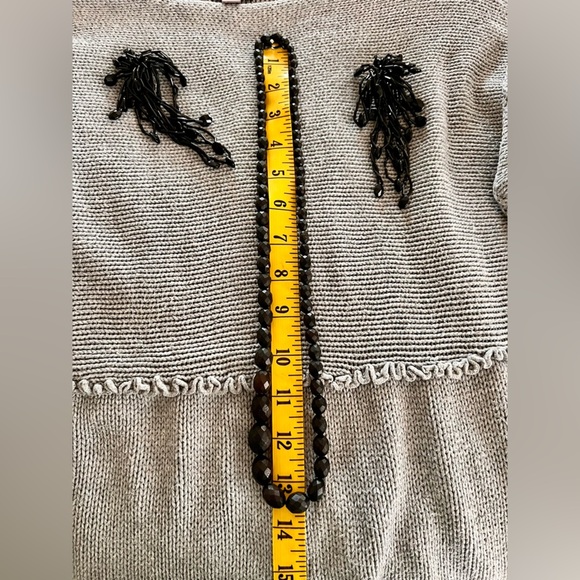 Black Earrings Beaded Popover Necklace Witchy Retro Goth Spider 80s Mobwife VTG - Picture 15 of 16